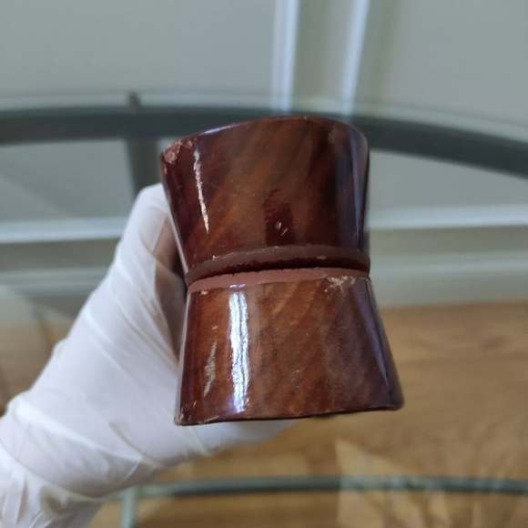 Chanel CC Logo 40/8.5 Parent Leather Buckled Slide Sandals 40/8.5 Dark Brown - Picture 9 of 15